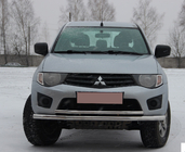 Mitsubishi L200 2006-2015 Front Bull Bar ST014 (Stainless Steel) d60/60 photo 1
