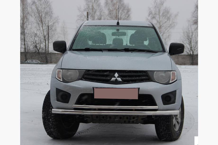 Mitsubishi L200 2006-2015 Front Bull Bar ST014 (Stainless Steel) d60/60 Image