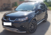 Mitsubishi Outlander 2006-2012 Front Bull Bar ST014 (Stainless Steel) d60/42 photo 2