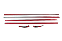 Peugeot 301 2012- Stainless Steel Window Trim 4 pcs, Carmos (without vent window) photo 13