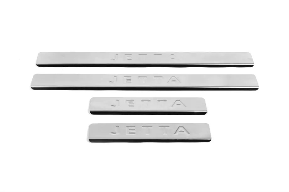 Volkswagen Jetta 2011-2018 Door Sill Protectors OmsaLine (4 pcs, Stainless Steel) Image