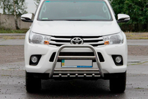 Toyota Hilux 2015- Bull Bar QT006 (Stainless Steel) photo 1