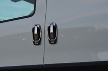 Opel Combo 2012-2018 Chrome Door Handle Covers and Trims (8 pcs, Stainless Steel) OmsaLine - Italian Stainless Steel photo 1