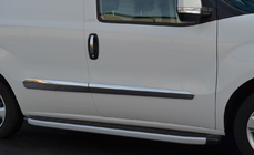 Opel Combo 2012-2018 Door Mouldings Stainless Steel (4 pcs) OmsaLine - Italian Stainless Steel photo 2