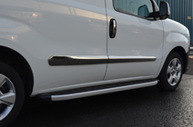 Opel Combo 2012-2018 Door Mouldings Stainless Steel (4 pcs) OmsaLine - Italian Stainless Steel photo 3