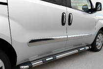 Opel Combo 2012-2018 Door Mouldings Stainless Steel (4 pcs) OmsaLine - Italian Stainless Steel photo 6