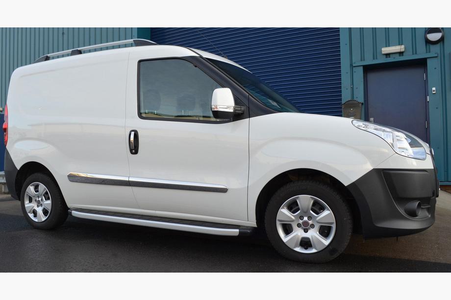 Opel Combo 2012-2018 Door Mouldings Stainless Steel (4 pcs) OmsaLine - Italian Stainless Steel Image
