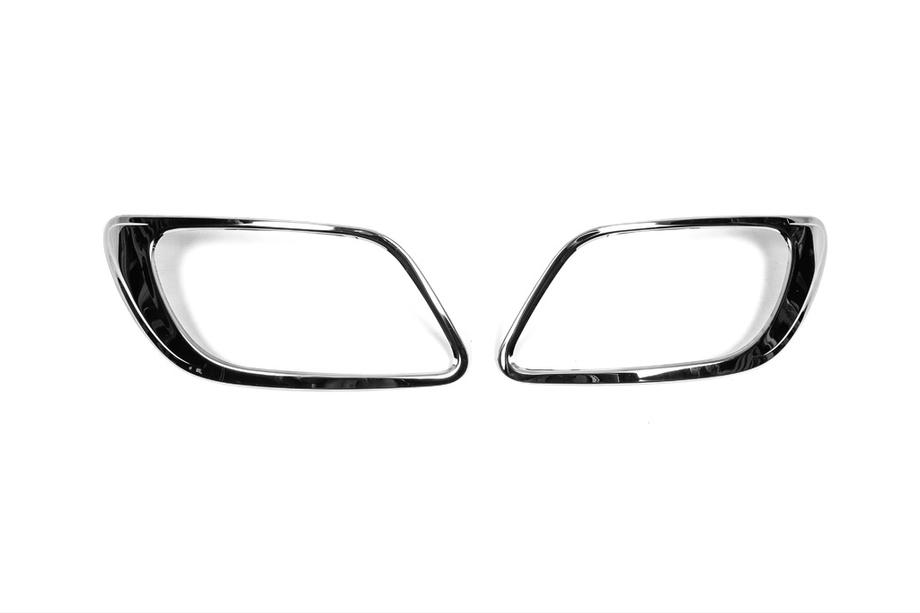 Renault Fluence 2009-2016 Fog Light Trims (2013↗, 2 pcs, stainless steel) Photo 3
