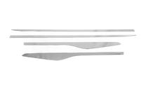 Renault Clio IV 2012-2019 Straight door moldings (4 pcs, stainless steel) photo 2