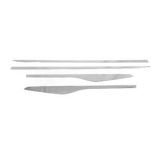 Straight door moldings (4 pcs, stainless steel) photo 2
