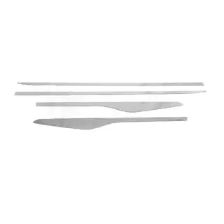 Straight door moldings (4 pcs, stainless steel) photo 2