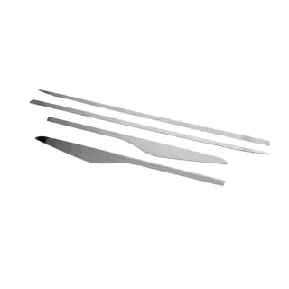 Straight door moldings (4 pcs, stainless steel) photo 4
