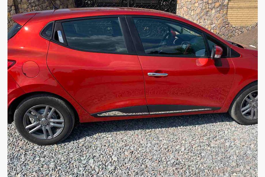 Renault Clio IV 2012-2019 Straight door moldings (4 pcs, stainless steel) Image