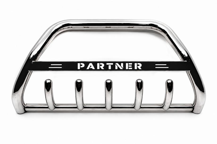 Peugeot Partner Tepee 2008-2018 Bull Bar WT004 Stainless Steel Image