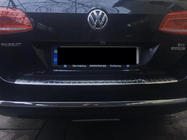 Volkswagen Passat B7 2012-2015 Rear Bumper Protector OmsaLine Gloss (SW, Stainless Steel) photo 3