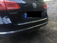 Volkswagen Passat B7 2012-2015 Rear Bumper Protector OmsaLine Gloss (SW, Stainless Steel) photo 2