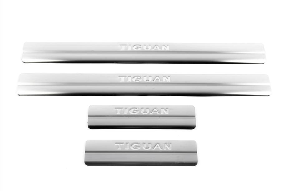 Volkswagen Tiguan 2007-2016 Omsa Door Sill Covers (4 pcs, Stainless Steel) Photo 2