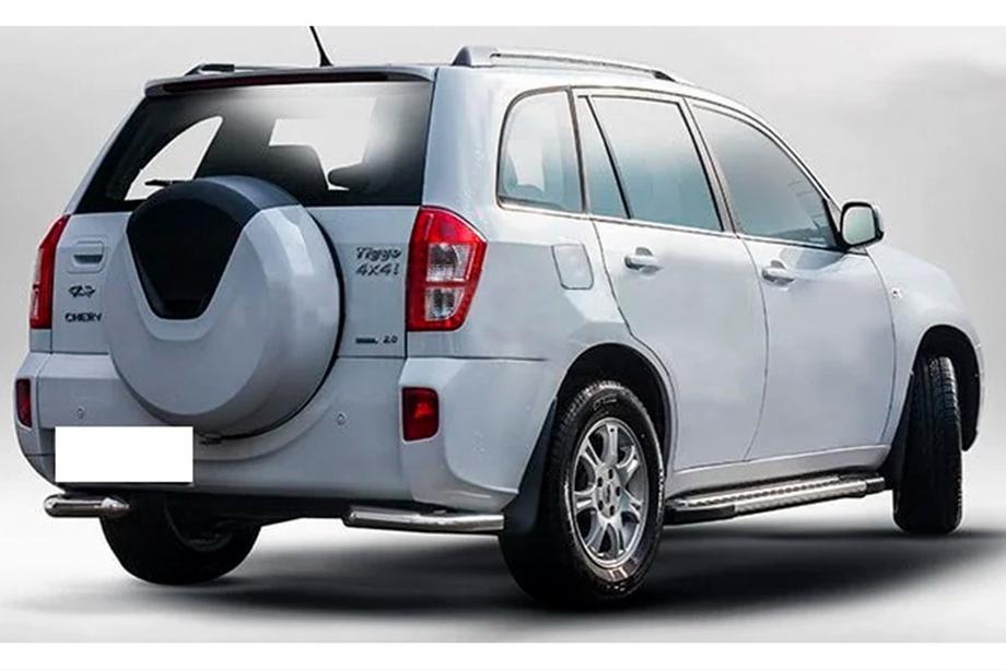 Chery Tiggo 3 2005- Rear Corner Bars AK003 (2 pcs, stainless steel) Image