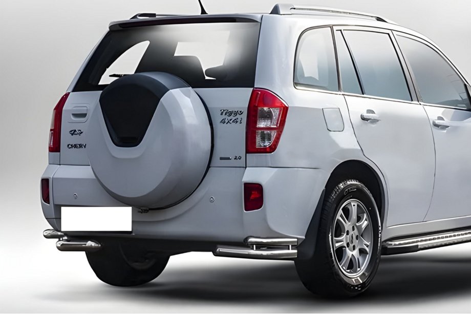 Chery Tiggo 3 2005- Rear double corner bars AK003-double (2 pcs, stainless steel) Image