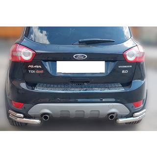 Rear double corner bars AK003-double (2 pcs, stainless steel) photo 1