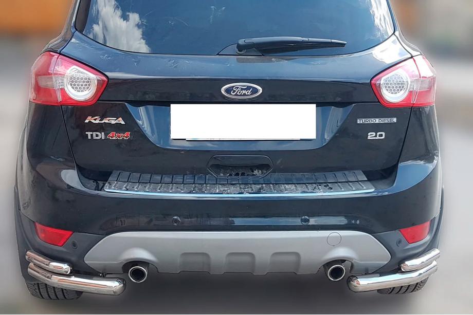 Ford Kuga 2008-2013 Rear double corner bars AK003-double (2 pcs, stainless steel) Image