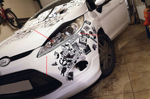 Ford Fiesta 2008-2017 Headlight covers (2 pcs, plastic) photo 1