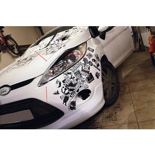 Headlight covers (2 pcs, plastic) Ford Fiesta 2008-2017 photo 2