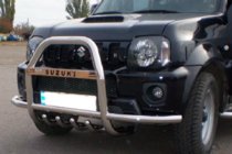 Suzuki Jimny 1998-2018 Bull Bar QT007-Exclusive (with lettering, stainless steel) photo 3