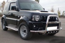Suzuki Jimny 1998-2018 Bull Bar QT007-Exclusive (with lettering, stainless steel) photo 2