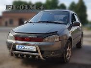 Lada Kalina 2004-2011 Bull bar WT003 (60 mm, stainless steel) photo 3