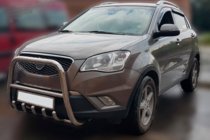 SsangYong Korando 2010-2019 Bull Bar F1-40 (Stainless Steel) photo 2