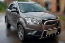 SsangYong Korando 2010-2019 Bull Bar F1-40 (Stainless Steel) photo 3