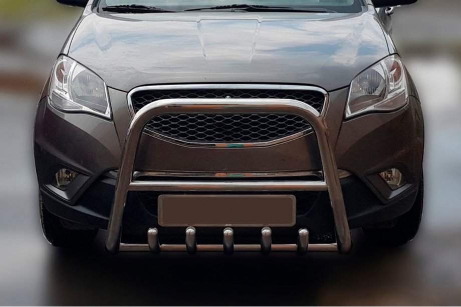 SsangYong Korando 2010-2019 Bull Bar F1-40 (Stainless Steel) Image