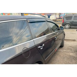 Window Deflectors SW (4 pcs, EU, HIC) Volkswagen Passat B7 2012-2015 photo 3