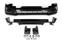 Toyota Land Cruiser Prado 150 2009-2023 Front and rear bumper extensions Modelista V1 (2017-) Black photo 3