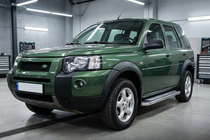 Land Rover Freelander I 1997-2006 Side Steps Maydos V2 (2 pcs, Aluminum & Stainless Steel) photo 2