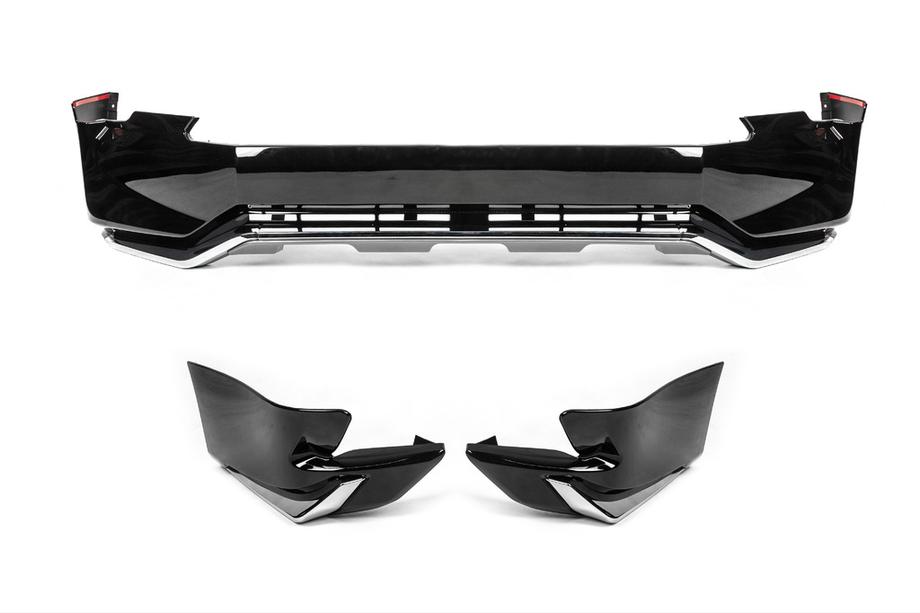 Toyota Land Cruiser Prado 150 2009-2023 Front and Rear Bumper Guards Jaos V1 (2017-) White Image