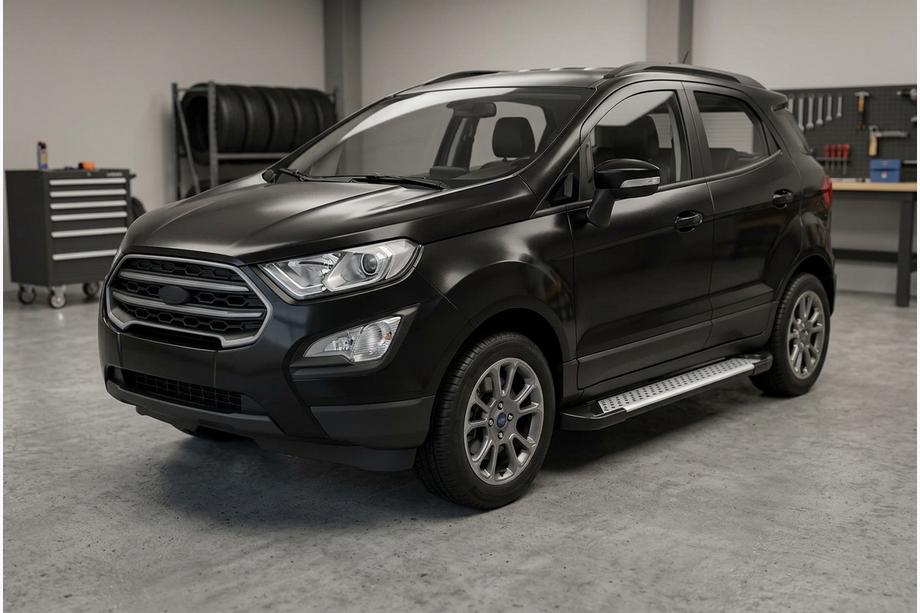 Ford Ecosport 2013-2022 Side Steps Allmond Grey (2 pcs, Aluminum) Photo 1