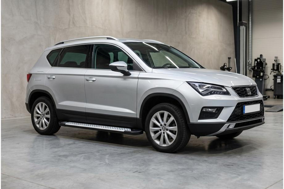 Seat Ateca 2016- Side Steps Allmond Grey (2 pcs, Aluminum) Image