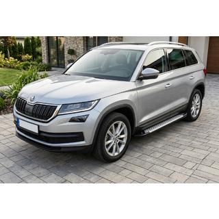 Side Steps Allmond Grey (2 pcs, Aluminum) Skoda Kodiaq 2016-2023 photo 1