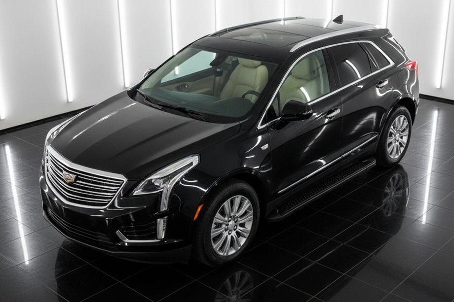 Cadillac XT5 2016- Side Steps Allmond Black (2 pcs, Aluminum) Image