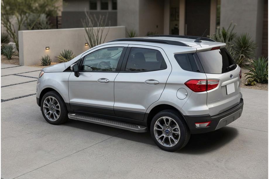 Ford Ecosport 2013-2022 Side Steps Allmond Black (2 pcs, Aluminum) Image