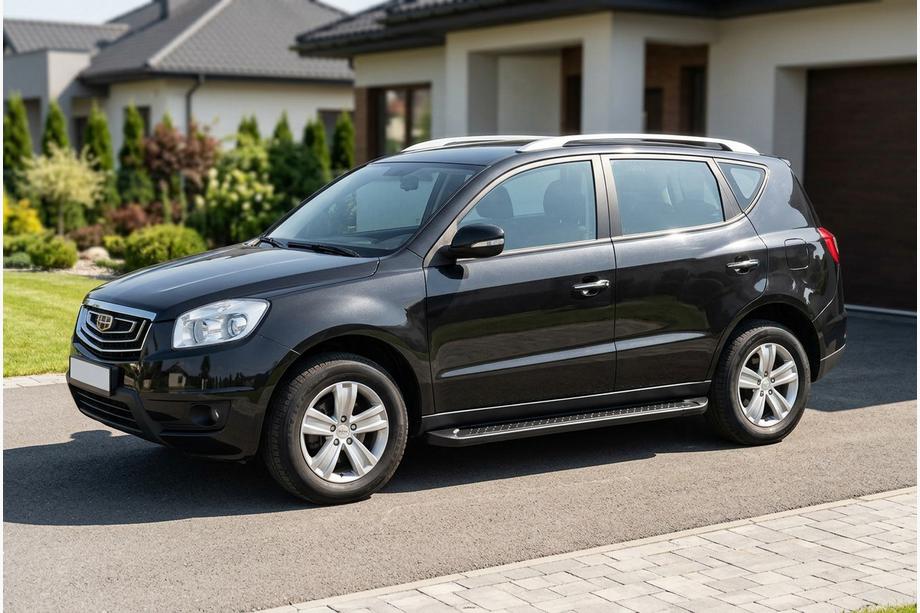 Geely Emgrand X7 2011- Side Steps Allmond Black (2 pcs, Aluminum) Image