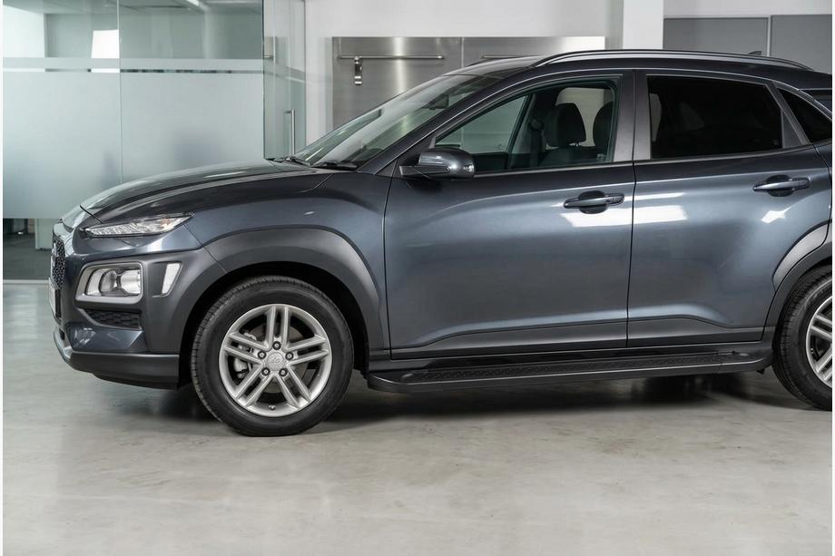 Hyundai Kona 2017-2023 Side Steps Allmond Black (2 pcs, Aluminum) Photo 1