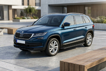 Skoda Kodiaq 2016-2023 Side Steps Allmond Black (2 pcs, Aluminum) photo 1