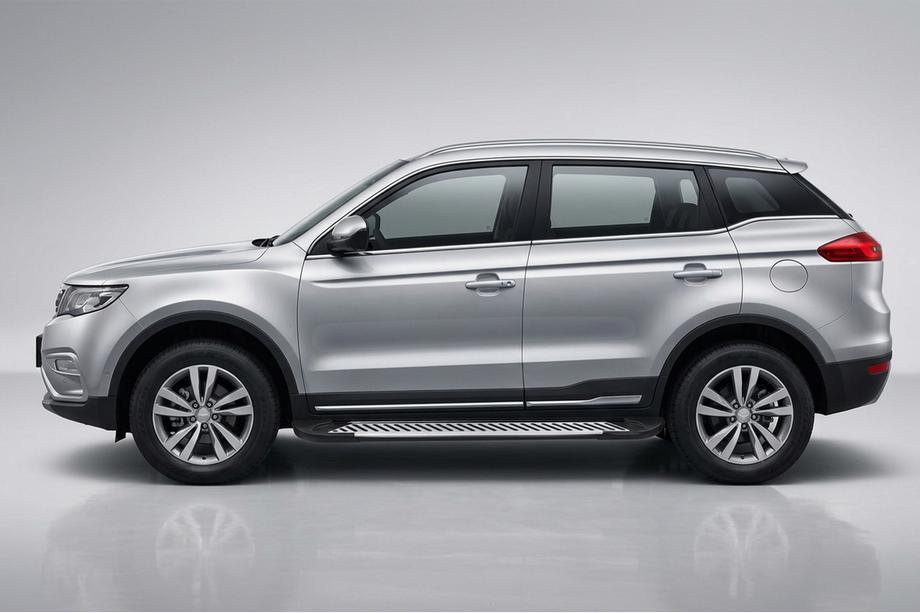 Geely Emgrand X7 2011- Side Steps Line (2 pcs, Aluminum) Image