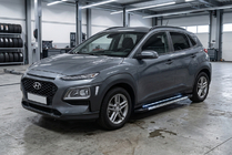 Hyundai Kona 2017-2023 Side Steps RedLine V1 (2 pcs, Aluminum) photo 1