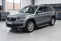 Skoda Kodiaq 2016-2023 Side Steps Sunrise (2 pcs, Aluminum) photo 1