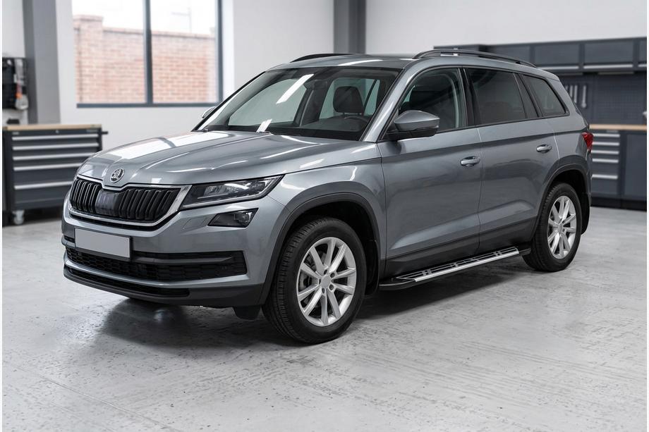 Skoda Kodiaq 2016-2023 Side Steps Sunrise (2 pcs, Aluminum) Image