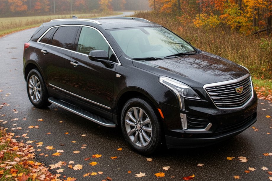 Cadillac XT5 2016- Side Steps Tayga Grey (2 pcs, Aluminum) Image